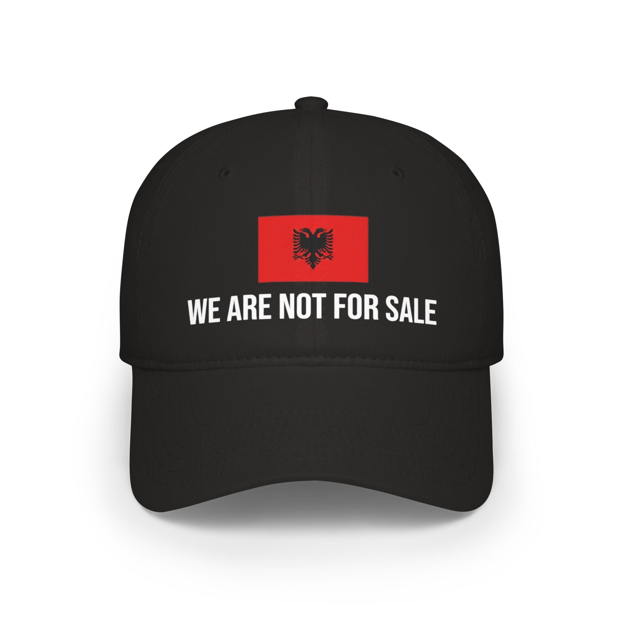 Albanian Flag 'We Are Not For Sale' Low Profile Baseball Cap