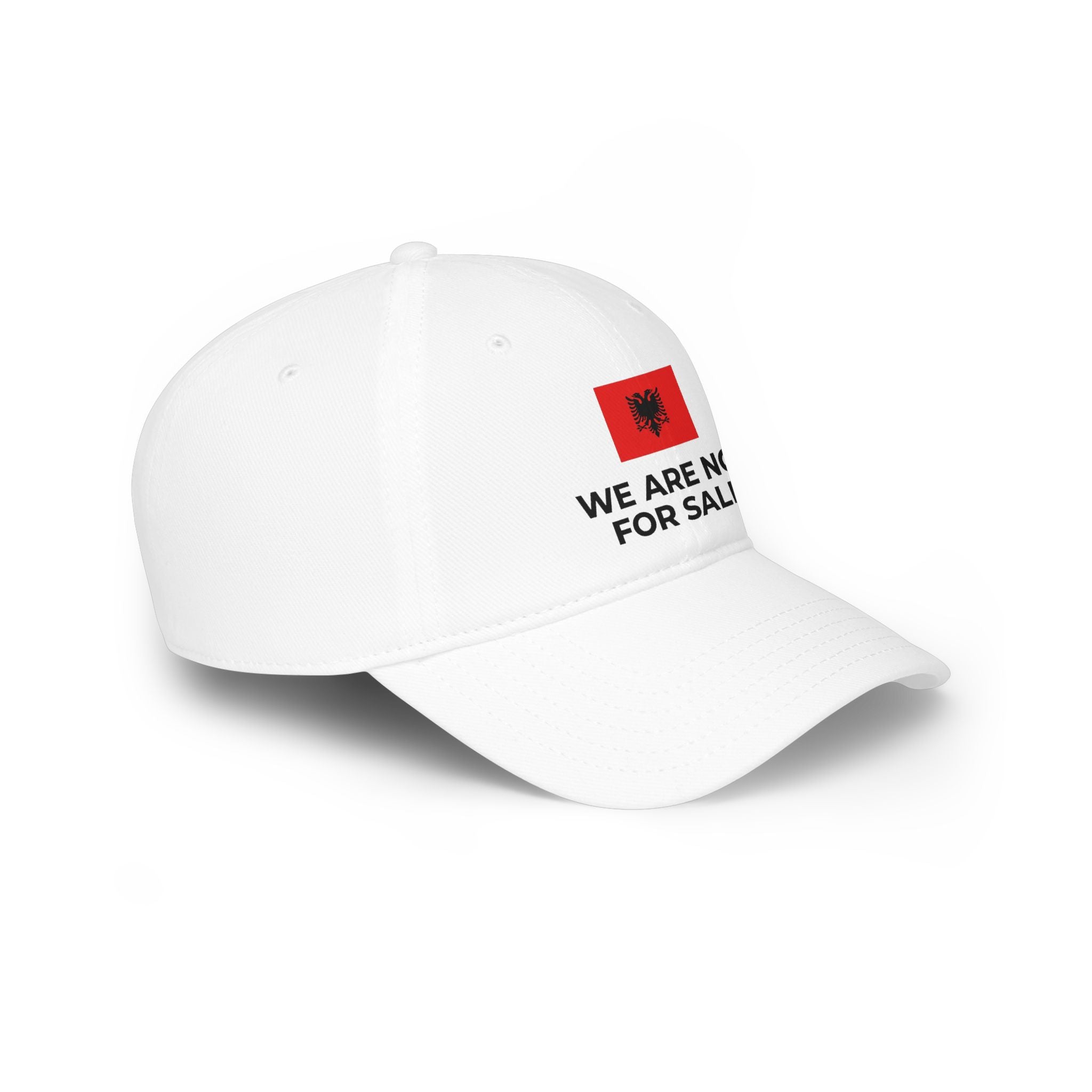 Albanian Flag 'We Are Not For Sale' Low Profile Baseball Cap