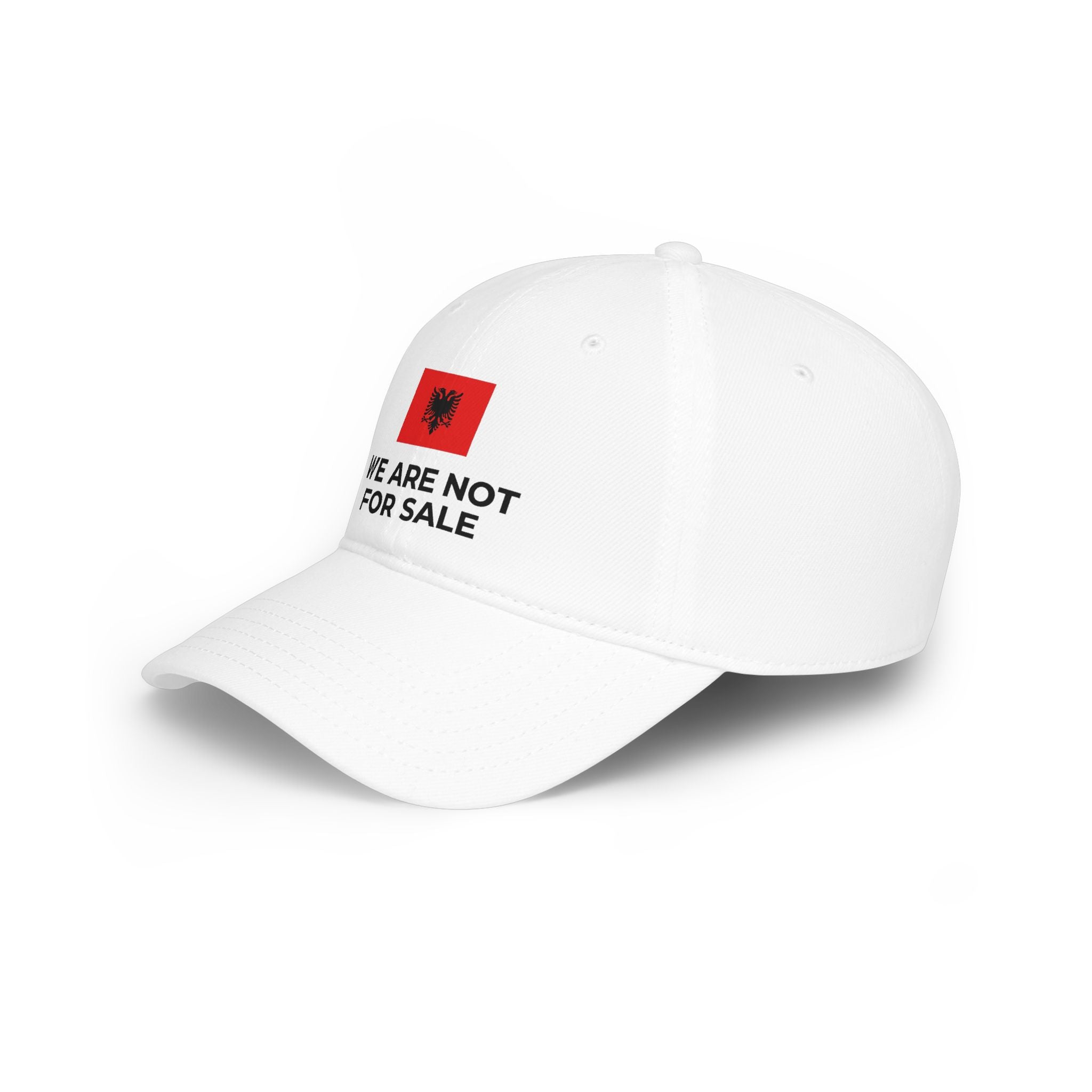 Albanian Flag 'We Are Not For Sale' Low Profile Baseball Cap